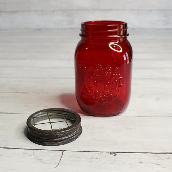 Country Cottage Jars Other Country Cottage Jars Red Farmhouse Glass